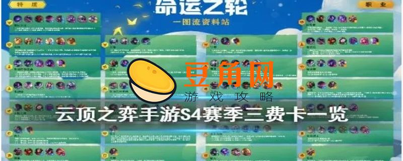 云顶之弈三费卡有多少张(图1)