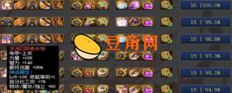 dnf神话装备排名(图1)