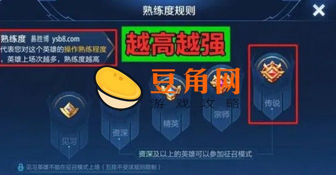 王者荣耀多少熟练度可以打排位(图1)