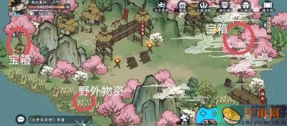 方寸对决：燕子坞野外物资刷新位置揭秘与准确坐标分享！(图1)