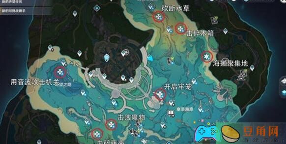 原神：海獭宝箱获取指南，寻找七个宝箱的详细方法(图1)