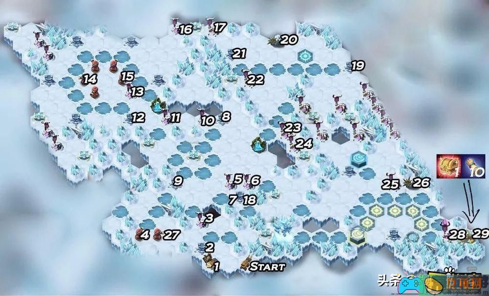 剑与远征冰封冻土怎么通关任务打法(图1)